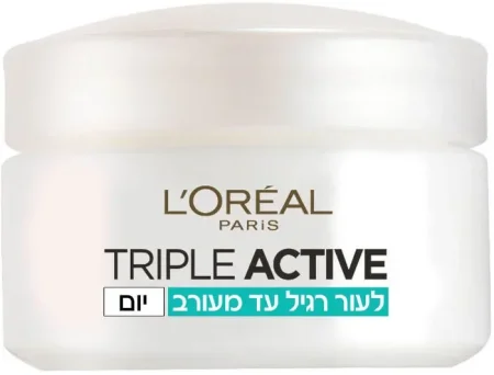 לוריאל טריפל אקטיב קרם לחות ליום להגנה מתקדמת לעור רגיל עד מעורב 50מ”ל Loreal Triple Active Day Cream 50ml